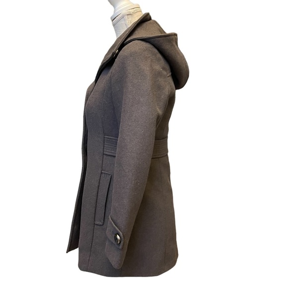 Kenneth Cole Gray Wool Blend Hoodie Winter Jacket Size: 2P - Picture 2 of 11